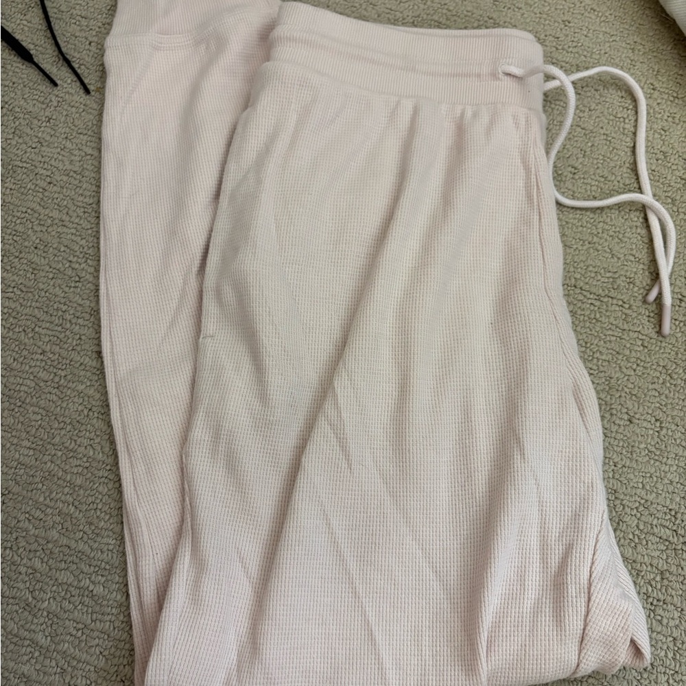 Sunday Best Blush Waffle Knit Joggers